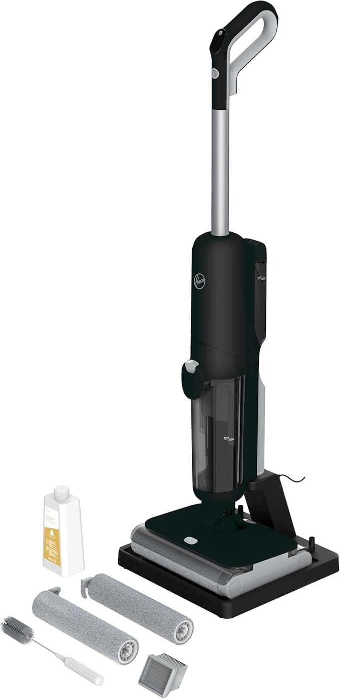 Hoover Nass-,Trockensauger für Werkstätten, 230 W, Schwarz, HW5 kabelloser Nass-Trockensauger und Saugwischer
