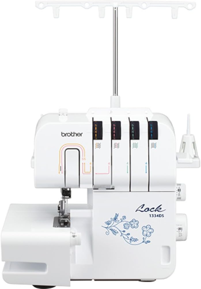 Brother Overlock-Nähmaschinen, Weiß, 1334DS (Exklusive Edition) Overlock Nähmaschine mit, Overlockmaschine, 10 Nähprogramme