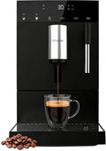 Cecotec Kaffeevollautomat, 19 Bar, 1,1 L, Schwarz/Silber, Cremmaet Compact Elite, Pumpendruck, Thermoblock-System