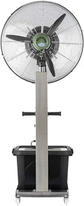 QUSYZD Standventilatoren, Weiß, Oszillierender Standventilator mit Kühlnebelfunktion, 3 Geschwindigkeitsstufen