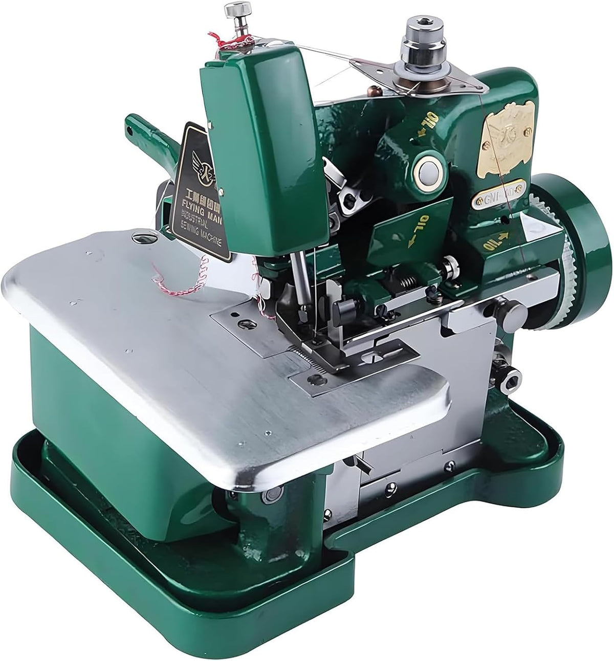 Robuste Einfache Nähmaschinen, Schwarz, Overlock-Nähmaschine mit verstellbarer Stichlänge