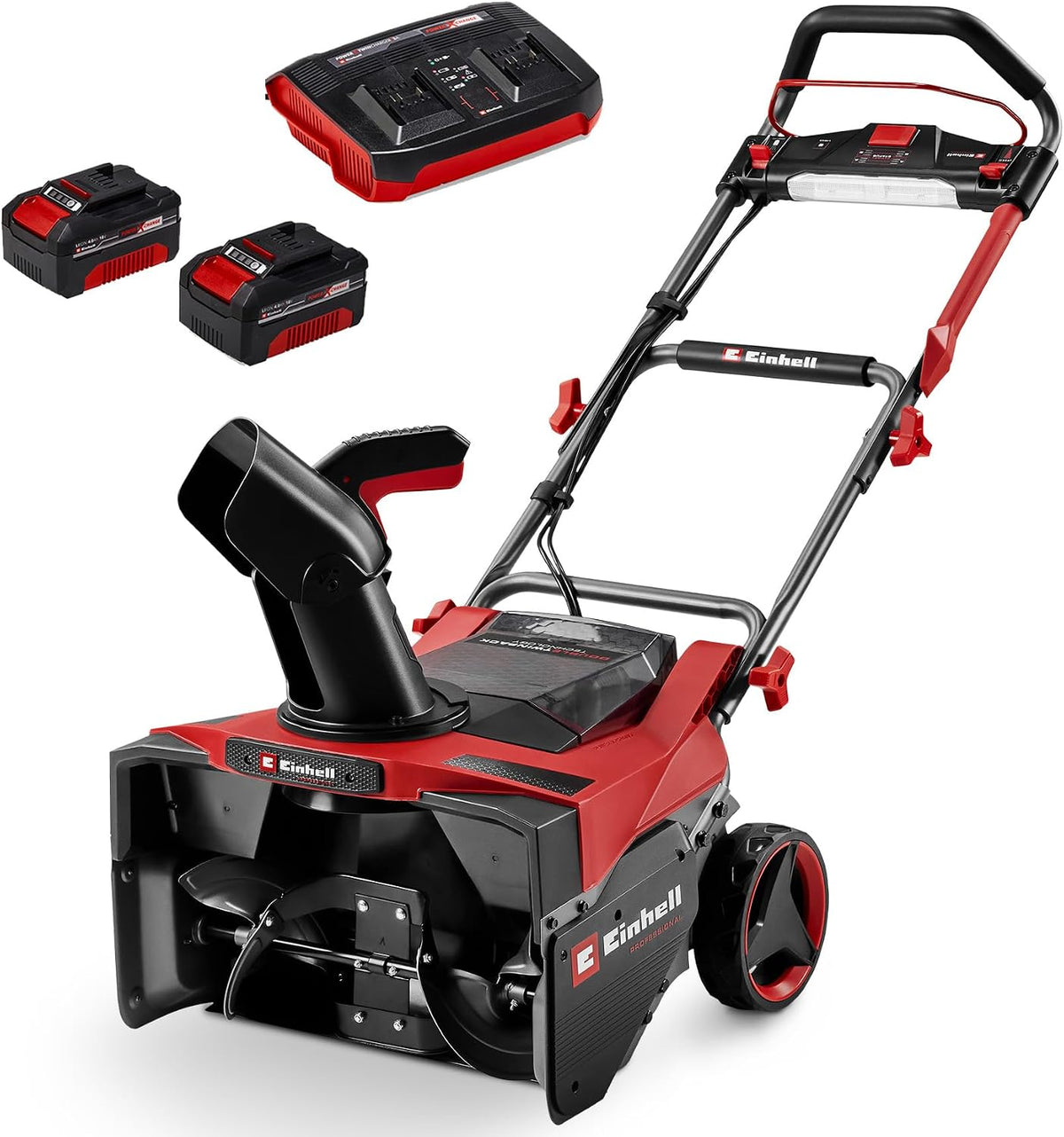 Einhell Schneefräse, 53 cm, 33 cm, 4,0 Ah, 36 V, Schwarz, Professional Akku- GP-ST 36/53 Li E BL Power X-Change (