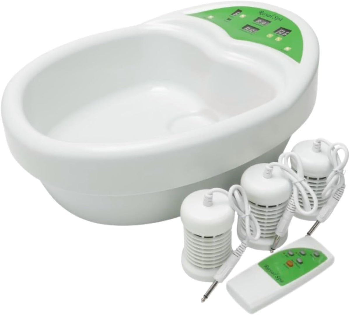 chi-enterprise Fußbäder, Schwarz, Royal Spa, Fußelektrolysebad, Fußbad, mit 3 Spulen, Elektrolyse Fußbad, Fußwanne