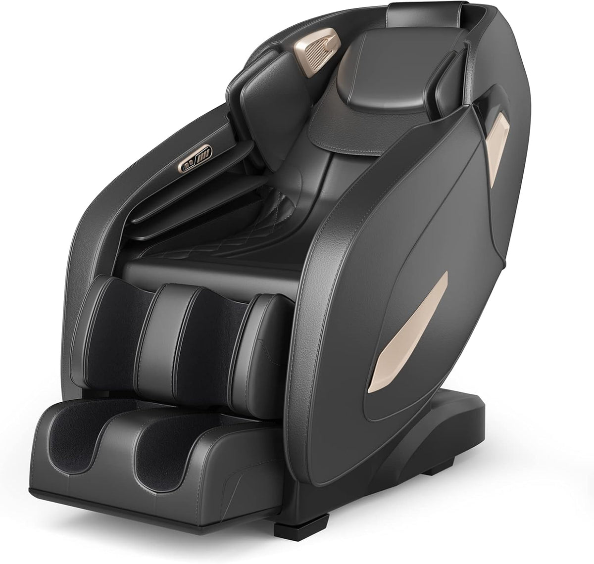 RELAX4LIFE Massagestühle & Sitzauflagen, Schwarz, Elektrischer Massagesessel für Ganzkörper, SL-Schienen-Massageliege