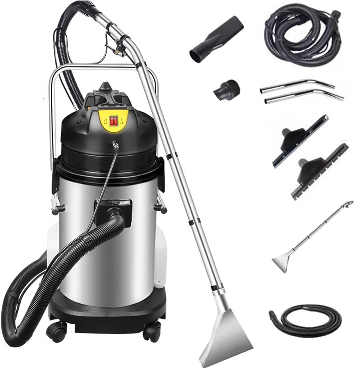 Sofa RETRIN, 60 L, 30 L, Silber, Gewerbliche Teppichreinigungsmaschine 3-in-1, Extraktor mit Tiefenreinigungsfunktion