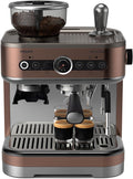 PHILIPS Kaffeemaschine, Schwarz/Silber, Espressomaschine Barista Brew, Bronze, Espresso & Americano