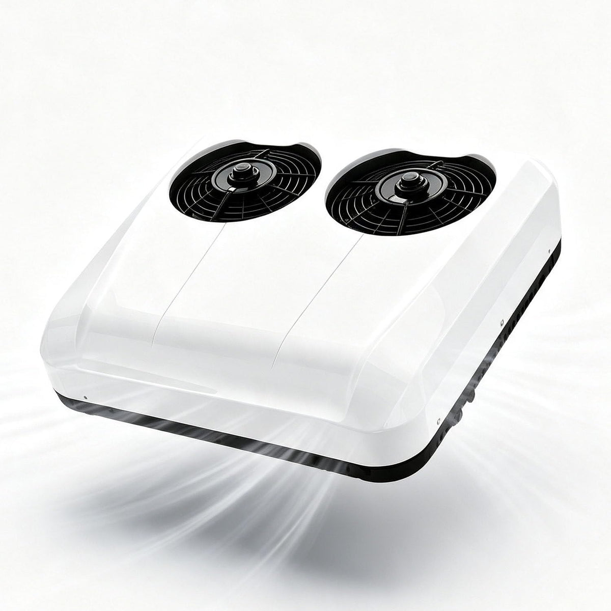 DUMIPME Mobiles Klimagerät, 12 V, 24 V, Weiß, / DC Dachklimaanlage, hocheffiziente DC-Inverter-Klimaanlage mit Zwei Lüftern