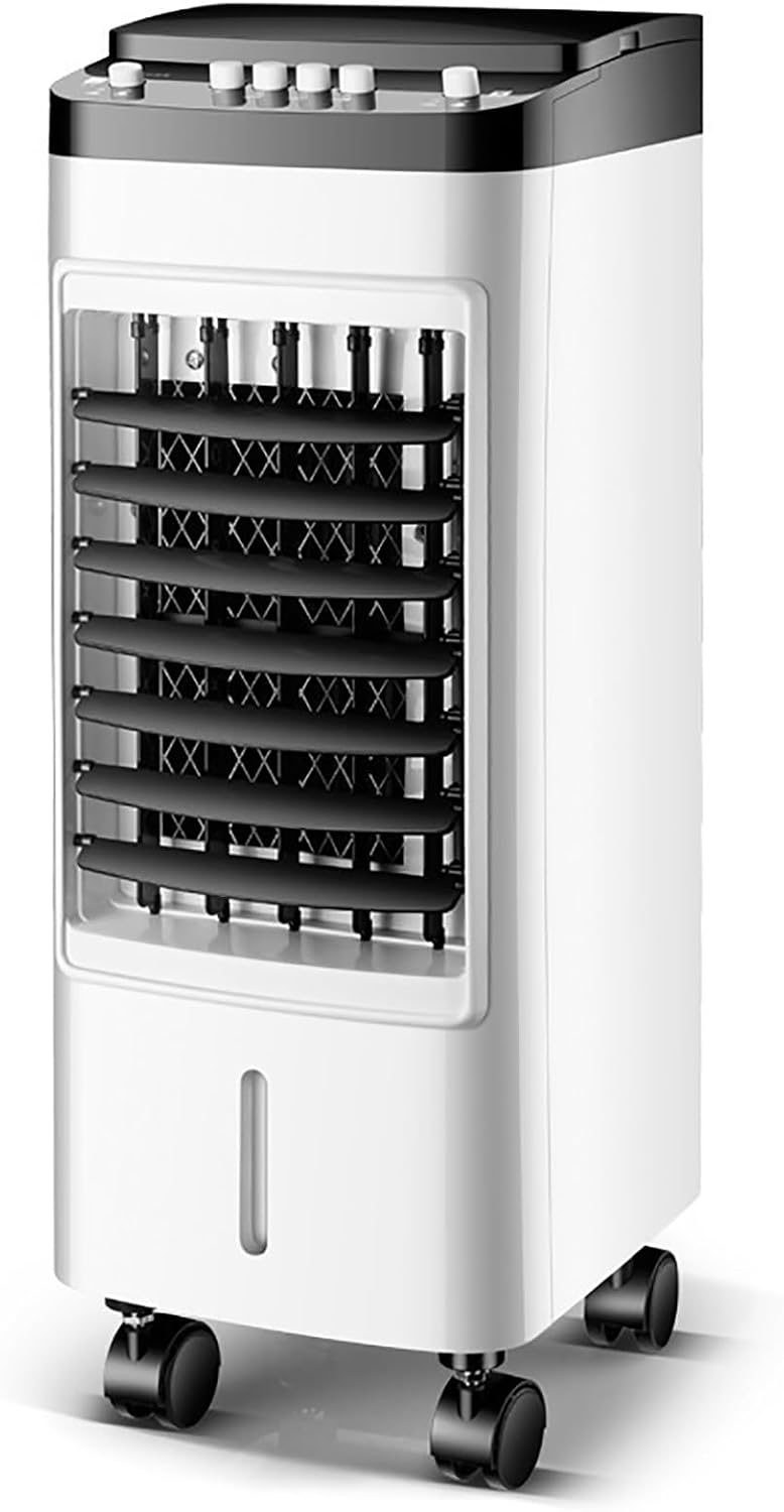 lyxamjrzyp Mobiles Klimagerät, Weiß, Klimaanlage Ventilator, Air Circulator Cooler Fans, Mobile Wasserkühlung Ventilator mit Rädern