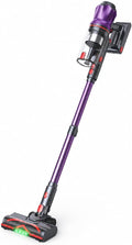 Lubluelu Stabstaubsauger, Schwarz, G20 Powerful Vacuum Cleaner, 4 Suction Levels & High-Power Mode, Sealed Filtration