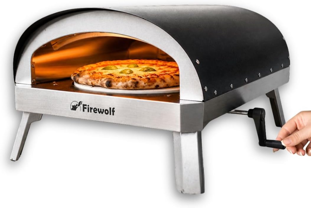 Firewolf Pizzaofen, Schwarz, Little Joe