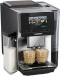 Siemens Kaffeevollautomat, Silber/Schwarz, EQ700 iAroma, Full-Touch-Display, integrierter Milchbehälter, Tassenwärmer
