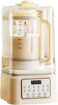 Sojamilchbereiter Milchaufschäumer, Grau, automatische pflanzliche Milchmaschine mit Selbstreinigung, Warmhalte- und Kochfunktionen