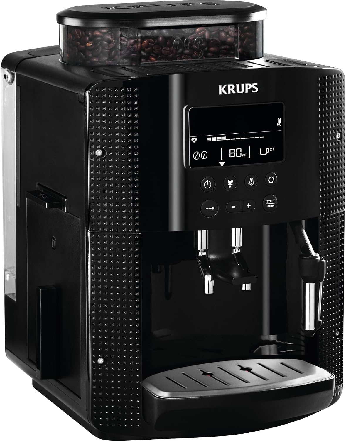 KRUPS Kaffeevollautomat, Schwarz/Silber, EA8150 Essential Espresso