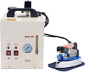 RETRIN Dampfglätter, 1600 W, 900 W, 4 L, Silber, Professioneller Dampfkessel + Bügeleisen, INOX-Behälter, Manometer & Wasserstandsanzeige