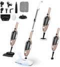 Mxnsewr Dampfreiniger, Braun, All-in-One Multifunktions-Hand und Bodendämpfer, geeignet für Hartholz, Fliesen, Tücher