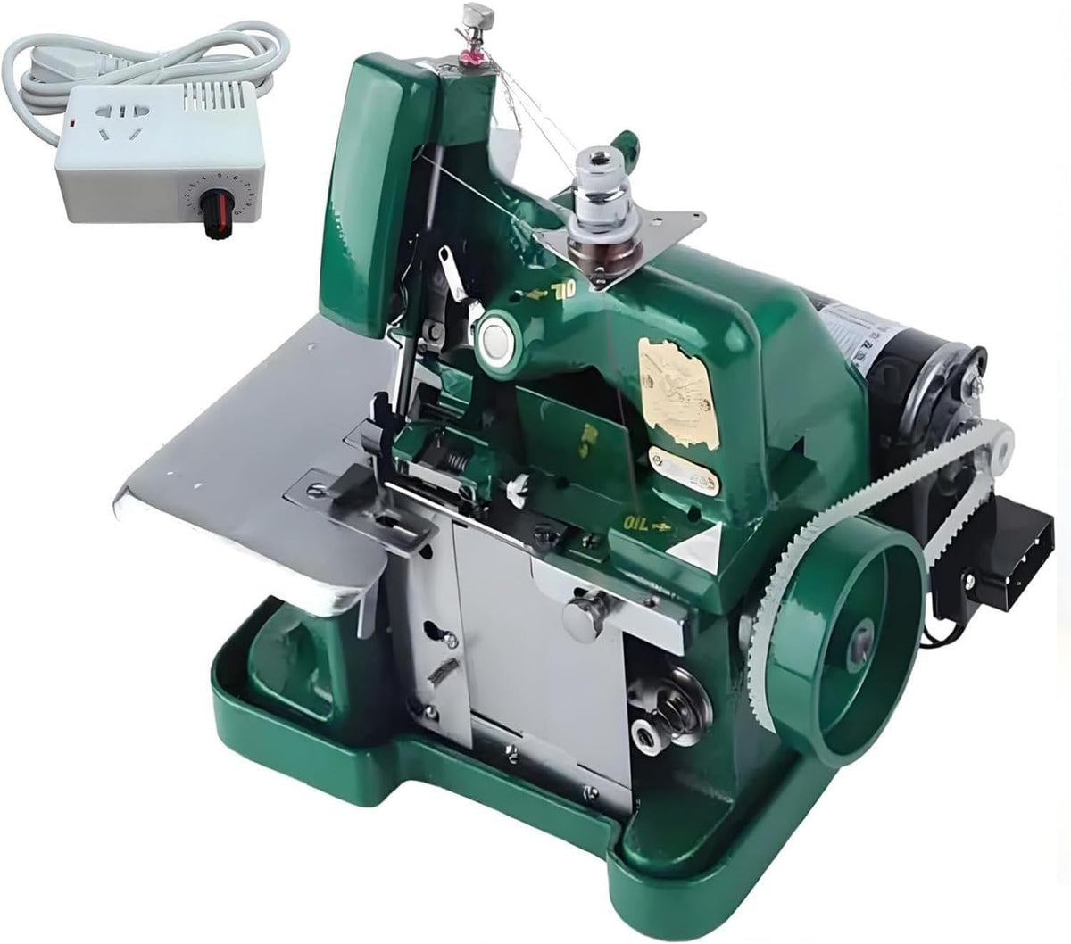 LXMydriasis Overlock-Nähmaschinen, 5,0 mm, Schwarz, Hochleistungs-Overlock-Nähmaschine, Professionelle Overlockmaschine mit Ganzmetallrahmen