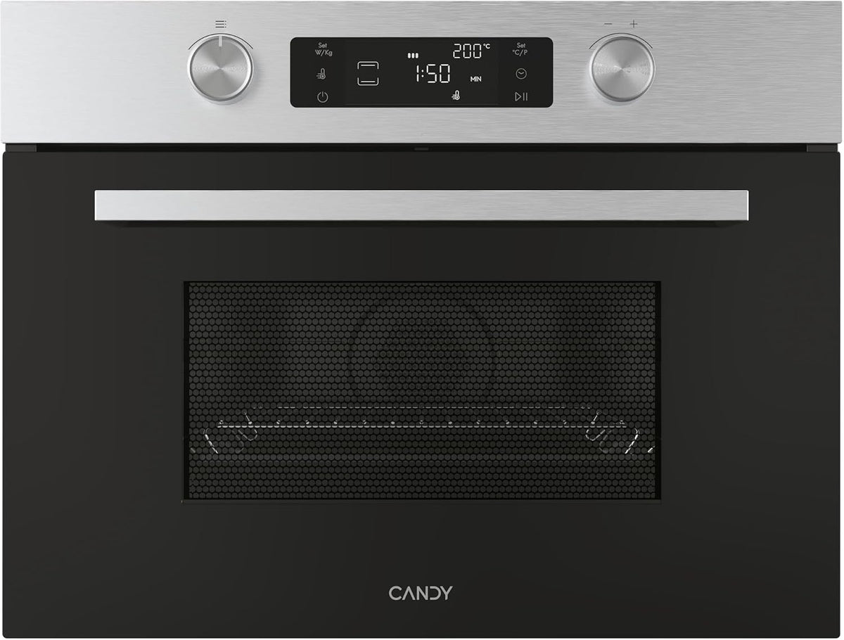 CANDY Mikrowelle, 1750 W, 900 W, 44 l, Silber, Wave 800 CA4MWNBB6N mit Grill, 5 Leistungsstufen, Drehregler, 13 Automen
