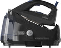 BLACK+DECKER Dampfbügelstationen, 2600 W, 7 bar, 1,5 L, Schwarz, Dampfbügelstation BXSS2600E +, Druck, Antimikrobieller Dampf