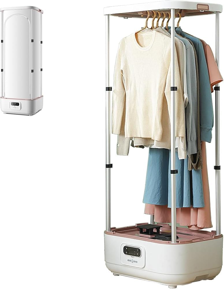 Dampftrockner Dampfglätter, 900 W, Grau, Vertikales Dampfbügeleisen Automatische Bügelmaschine, Tragbare Dampftrocknungs-Smart-Maschine