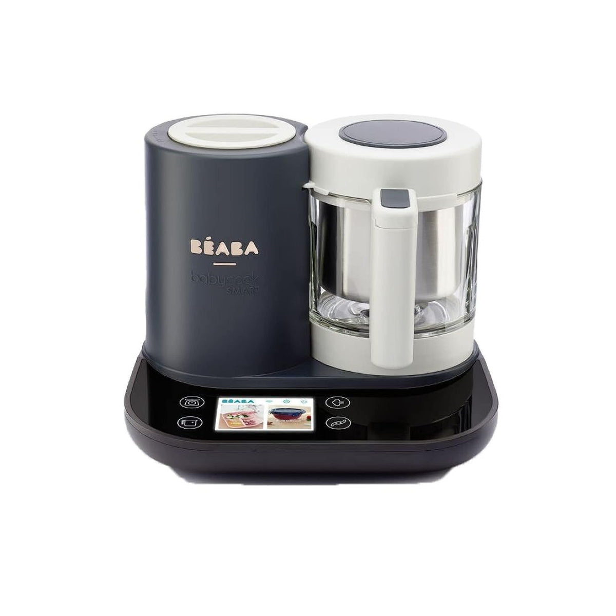 Béaba Universal-Küchenmaschinen, 2.25 L, Anthrazit, Babycook Smart - Verbundener - Babynahrungszubereiter