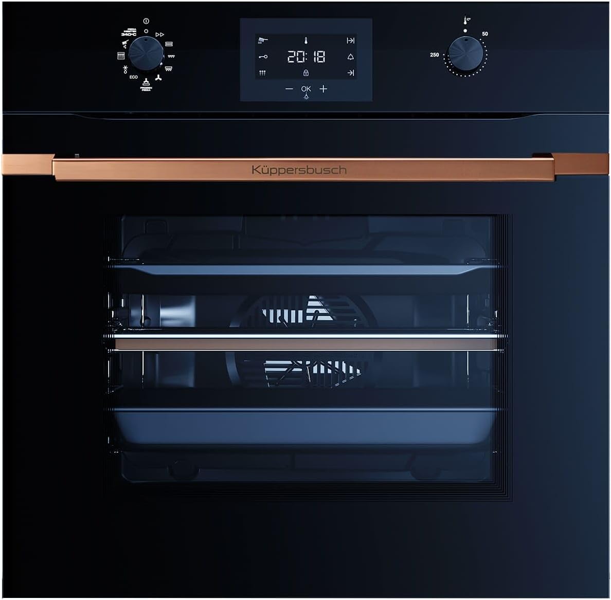 Küppersbusch Backofen, Schwarz, BP 6332.0 SE7 K-Series.3 Pyrolyse Pizza- /Copper
