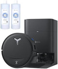 ECOVACS Saugroboter, 1 L, Schwarz, DEEBOT T80S Omni mit Wischfunktion, mit Reinigungslösung, Roboterstaubsauger 24.800 Pa