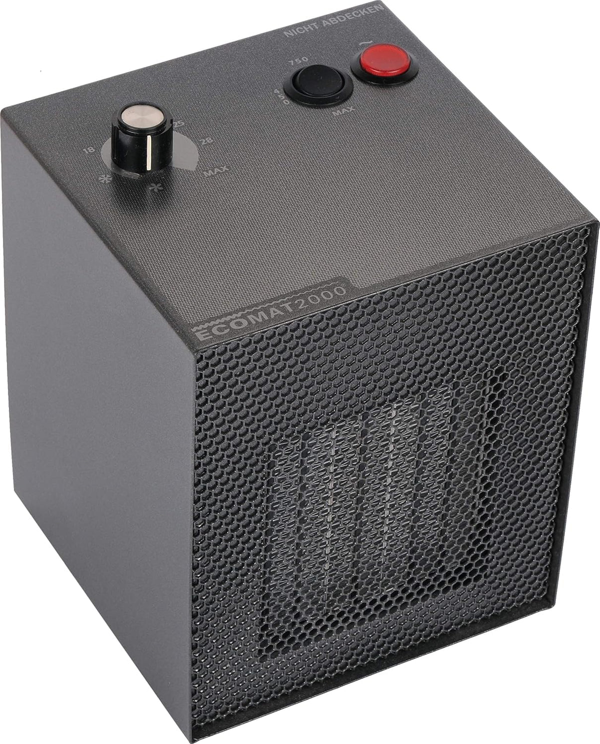 ECOMAT2000 Elektroheizkörper, Schwarz, Ecomat 2000 Classic, Premium Keramik Heizlüfter Made in Germany
