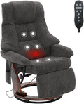 Mingone Relaxsessel, 150 kg, Schwarz, Fernsehsessel Massagesessel mit Wärmefunktion, Elektrisch mit Liegefunktion
