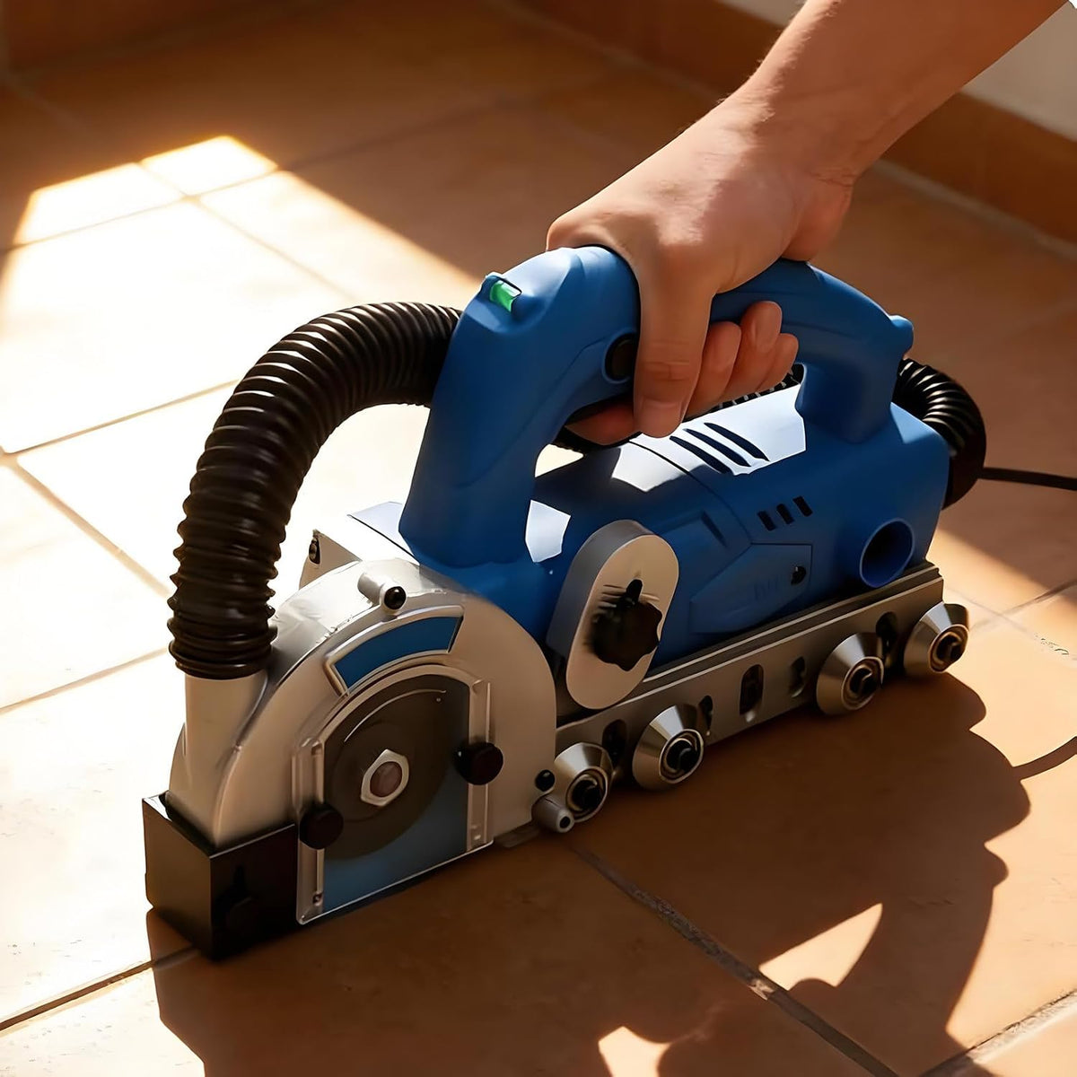 AityBuy Fugenreiniger, Schwarz, Professionelle 1200-W-Elektro-Fugenreinigungsmaschine, Hochleistungs-Fugenentferner Für Keramikfliesen