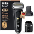Braun Elektrorasierer, Braun/Schwarz, Series 9 Pro+ Rasierer Herren Elektrisch, mit 5 Pro Rasierelementen, ProComfort Aufsatz