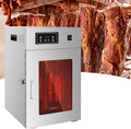 moupeaktain Reifeschrank, 7,5 kg, 800 W, Edelstahl, Silber, Gewerblicher Dörrautomat, Dry Aged aus Edelstahl mit 14 Haken
