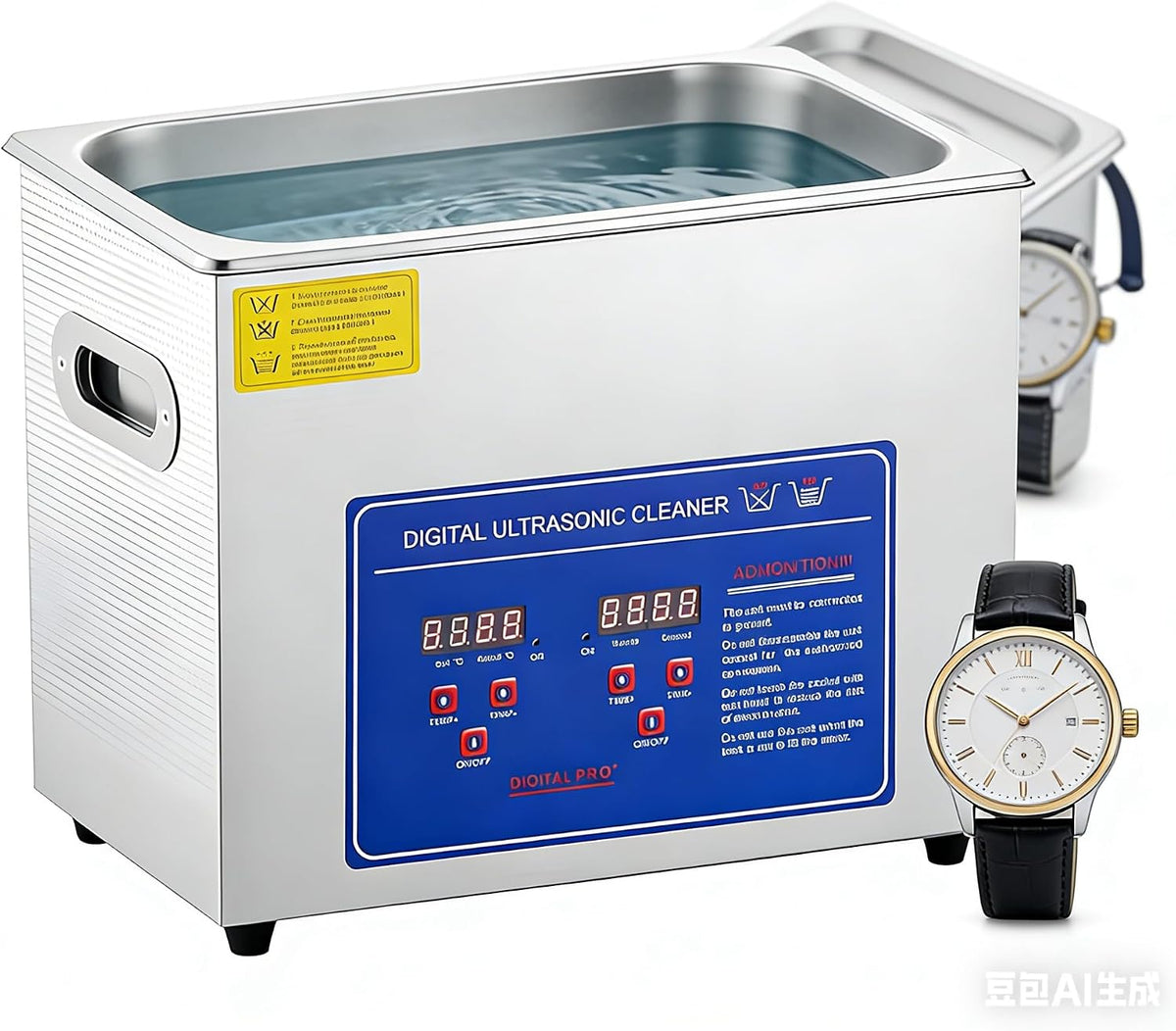 Generisch Reinigung & Pflege, Silber, 30-Liter-Industrie-Ultraschallreiniger mit Heizung, 40-kHz-Edelstahlreinigungsmaschine