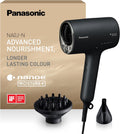Panasonic Haartrockner, 1600 W, Schwarz, EH-NA0J-N825 nanoe™ MOISTURE+ & Mineral, If Design Award, Diffusor & Konzentratordüse