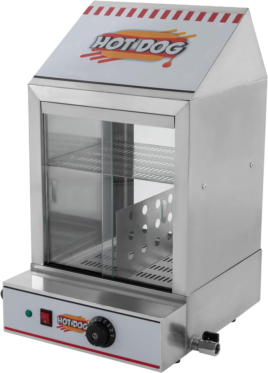 HarBin-Star Dampfglätter, 40 x 43,5 x 64 cm, 40 L/42.27qt, 1200 W, 201 Edelstahl, gehärtetes Glas, Grau