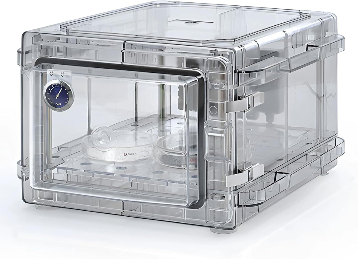 Vituord Luftentfeuchter, 252 mm, Transparent, Trockenschrank Für Kameras, Elektronischer, Trockenbox Mit Hygrometer