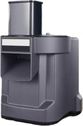 Gemüsehobel, 100 W, Grau, 3-in-1 Elektrischer Gemüsewürfel, kommerzielle Gemüsewürfelschneidemaschine mit 3 Klingen
