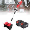 ZXINXIN Schneefräse, Rot, Bürstenlose Akku-Schneeschaufel, 11-Zoll-Elektro- mit 4, 0-Ah-Akkus und Ladegerät, Deck
