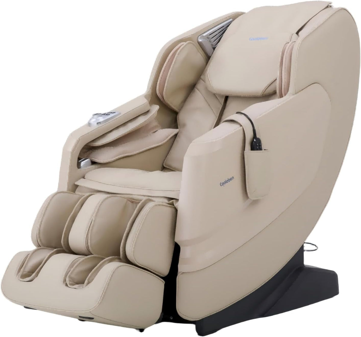 Cooleben Massagestühle & Sitzauflagen, Beige, Massagesessel Shiatsu Zero-Gravity Liegesessel für, elektrischer Massagestuhl mit Wärmefunktion