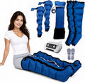 Huachorial Fußmassagegeräte, Schwarz, Lymphdrainage Gerät M/L Beine Arme und Bauch für Zuhause, 0-30min, 30-240mmHg Einstellbarer Druck