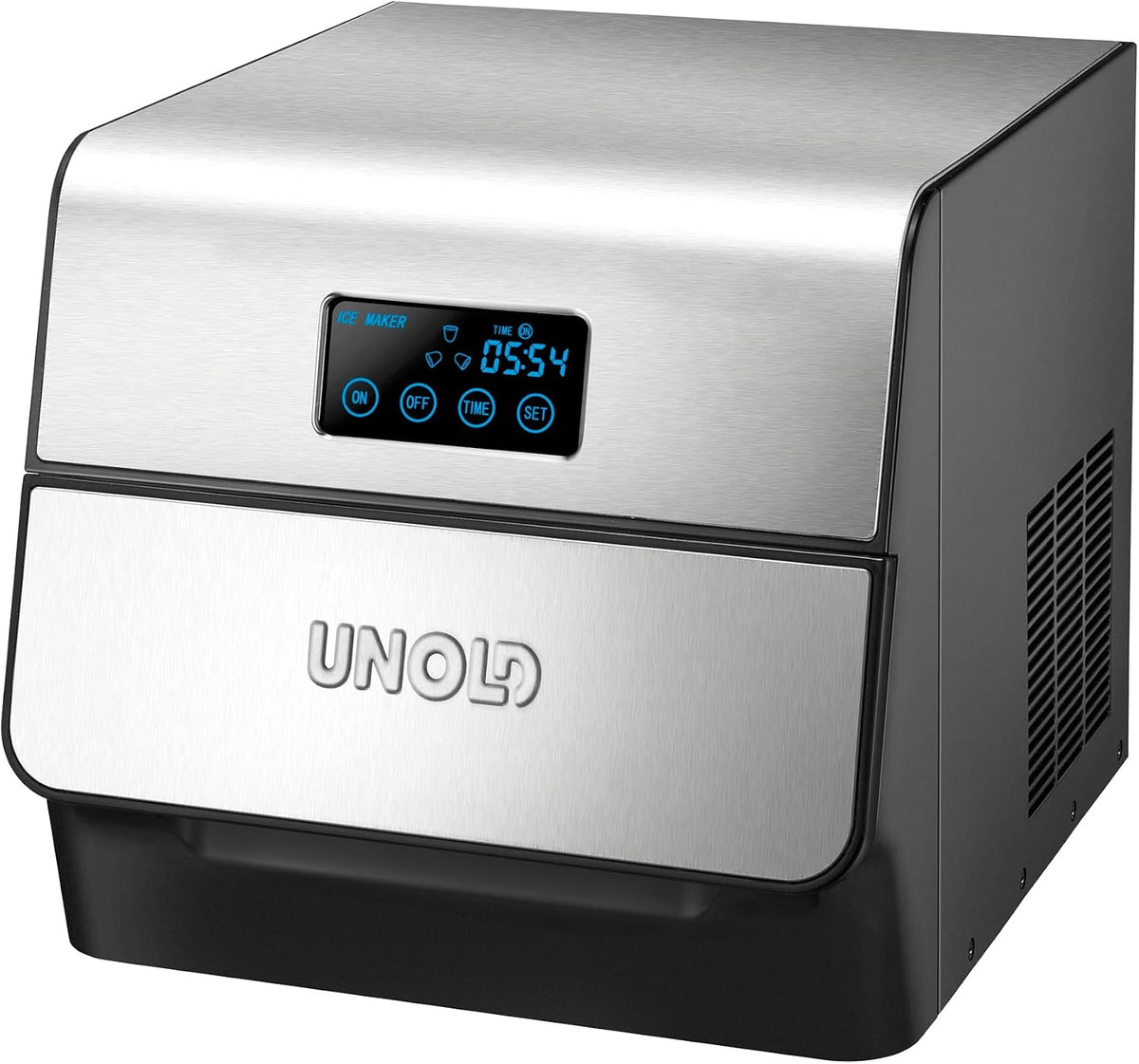 Unold Eiswürfelmaschine, 150 W, 230 V~, 50 Hz / Maße (BxTxH) ca. 29,5 x 35 x 29 cm, 1.5l, Schwarz
