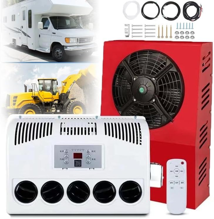 Klimaanlagen, Weiß, Split-RV-Klimaanlage, schnelle Kühlung & geräuscharm, elektrische Kabine AC für große LKWs