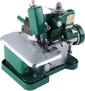 Overlock Overlock-Nähmaschinen, Schwarz, robuster Metallrahmen, verstellbare Stichlänge, professionelle Maschine für dicke Stoffe