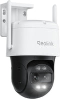 Reolink Überwachungskamera, 30m, Schwarz, 4K 8MP Wi-Fi 6 PTZ Aussen mit Auto-Tracking-Zoom, WLAN Kamera Outdoor mit Dual-Objektiv