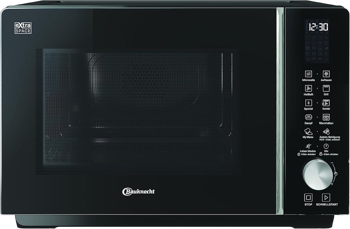 Bauknecht Mikrowelle, 25 L, Schwarz/Silber, MF 255 B /Extra Space-Ohne Drehteller/My