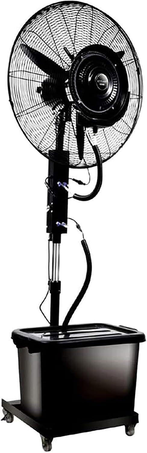Pealihuy Standventilatoren, 350 W, 42 l, Aluminium, Weiß, oszillierender Standventilator, kühlender Nebelspray