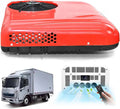 dosiwlatever Mobiles Klimagerät, 2200 W, 450m, 72 V, Weiß, LKW-Wohnmobil-Dachklimaanlagen mit Temperaturanzeige, ultradünne Standklimaanlage