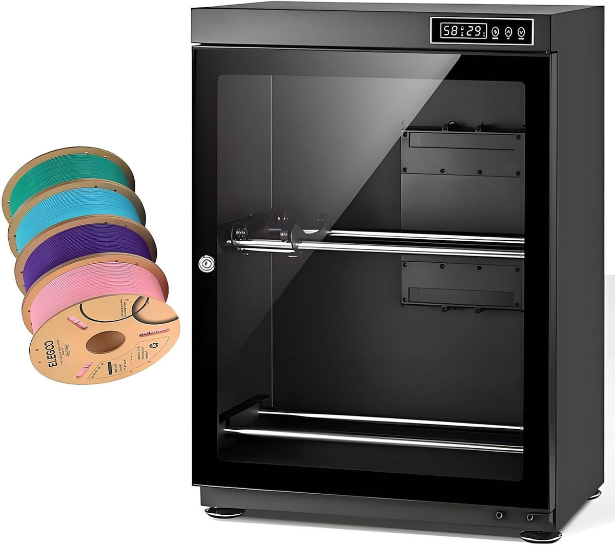 SHENGSHIYU Luftentfeuchter, 1 Kg, Weiß, Trockenschrank Für 3D-Druckfilament, Aufbewahrungsschrank Mit, Fasst 10