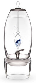 VitaJuwel Kühler & Wasserspender, Schwarz, Grande Balance, Wasserspender mit Sodalith, Chalcedon & Bergkristall für Meditation und Inneren Frieden