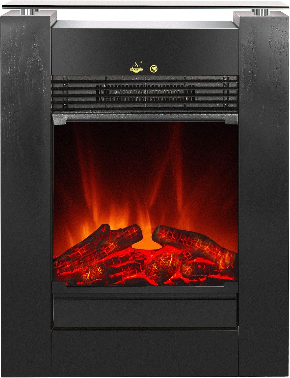 El Fuego Elektrokamin, Schwarz, 'Tessin' von ® Farbe Kaminofen Dekokamin AY 627