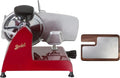 Berkel Allesschneider, Rot/Silber, Red Line 250 + Schneidebrett aus Esche und Edelstahl (Rot)